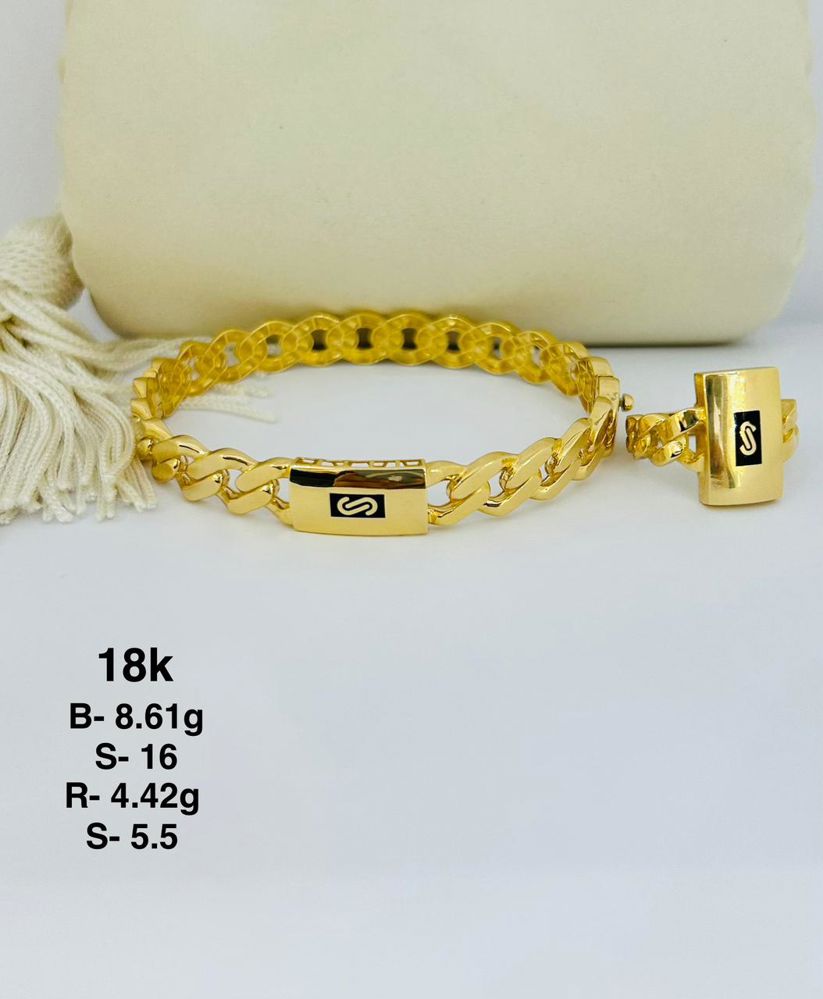 18-karat Monaco bracelet and ring