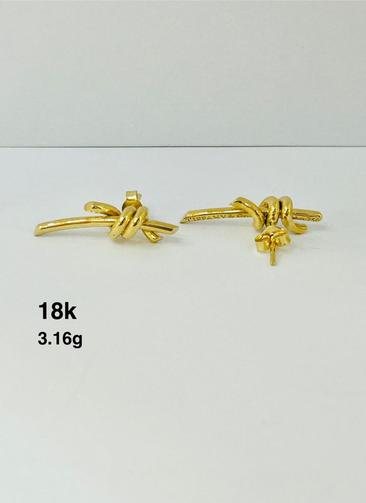 18k Tiffany earrings
