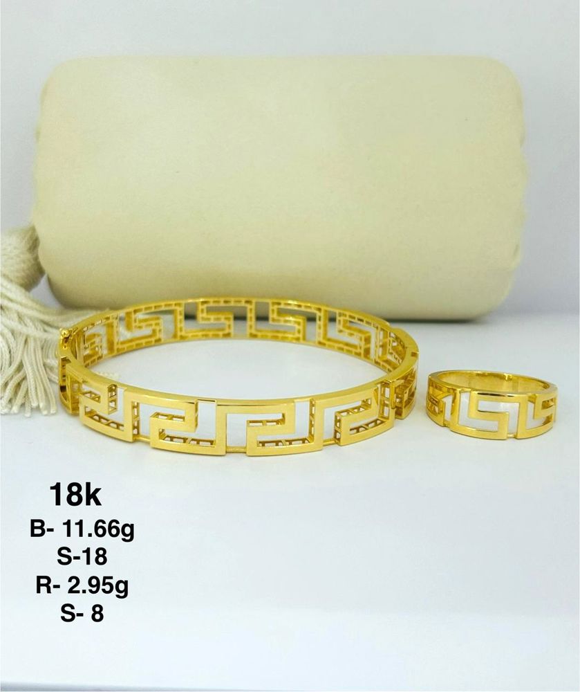 Versace( Bracelet + Ring )18k